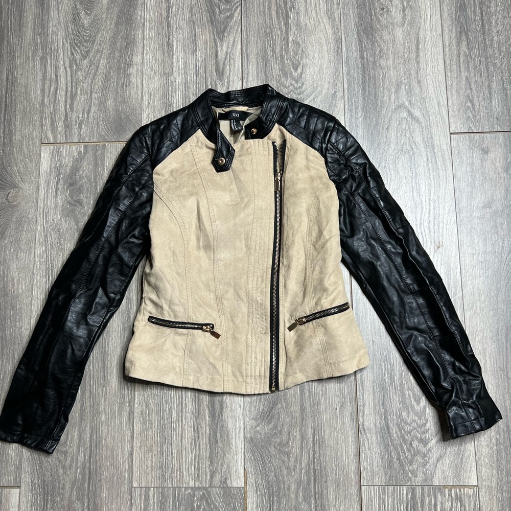 Faux leather jacket